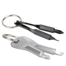 Load image into Gallery viewer, 2Pcs Stainless Steel Multi Tools Key Ring EDC