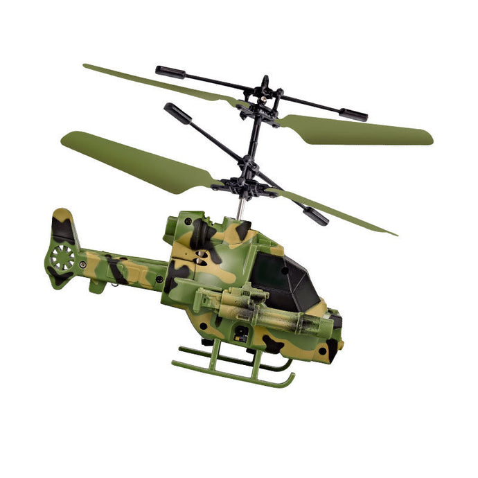 Intelligent induction aircraft armed helicopter suspension flight with acceleration remote control