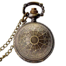 Load image into Gallery viewer, Retro Clock Harry Potter Necklace Pocket Watch