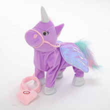 Load image into Gallery viewer, Electric Walking Unicorn Plush Toy Stuffed Anima