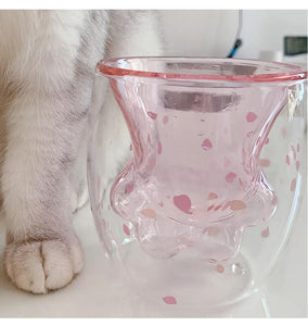 1Pcs Cat Paws Cup Heat-resistant Creative Milk Tea Whiskey